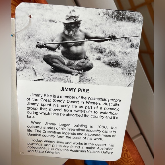 Desert Designs Australia: Jimmy Pike, Kalpurtu 29” Square Silk Scarf - Picture 4 of 11